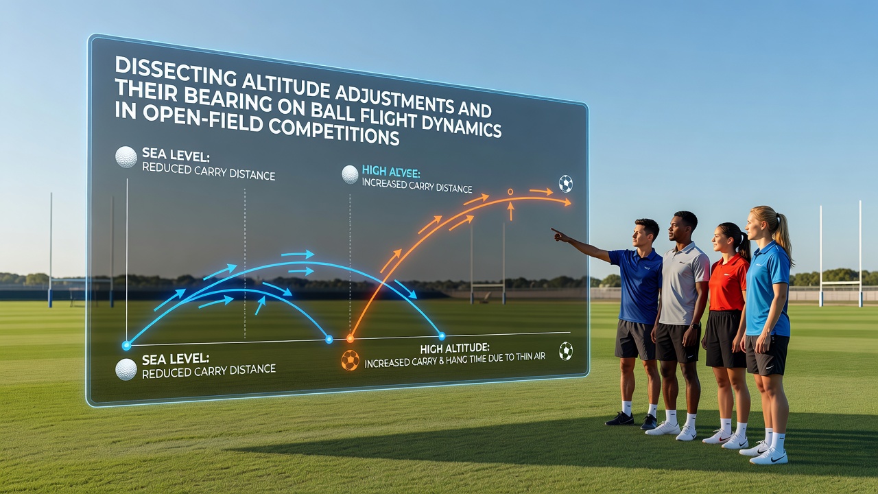 Detailed analysis of ball trajectory data collected during high-altitude competitions
