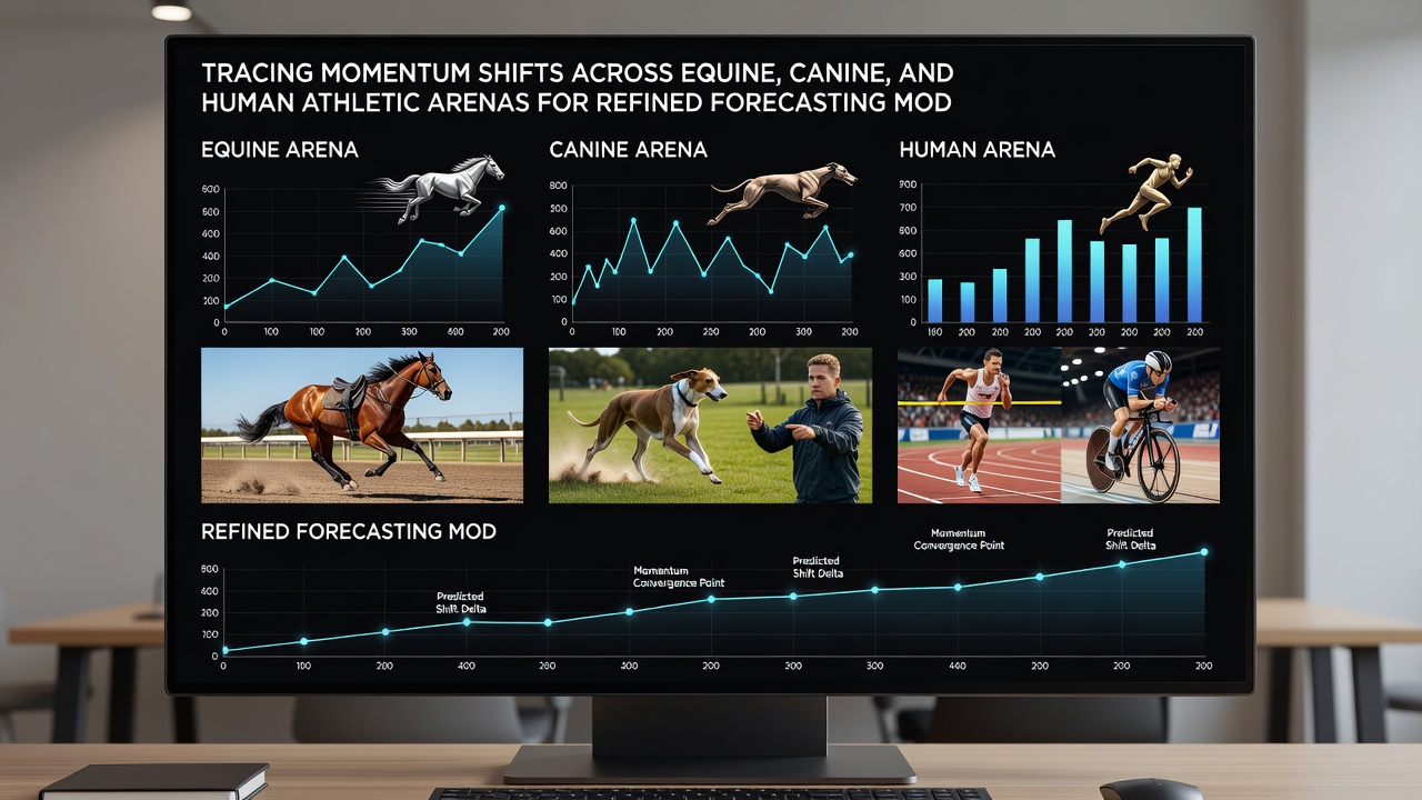 Comparative momentum tracking in canine and human athletic competitions
